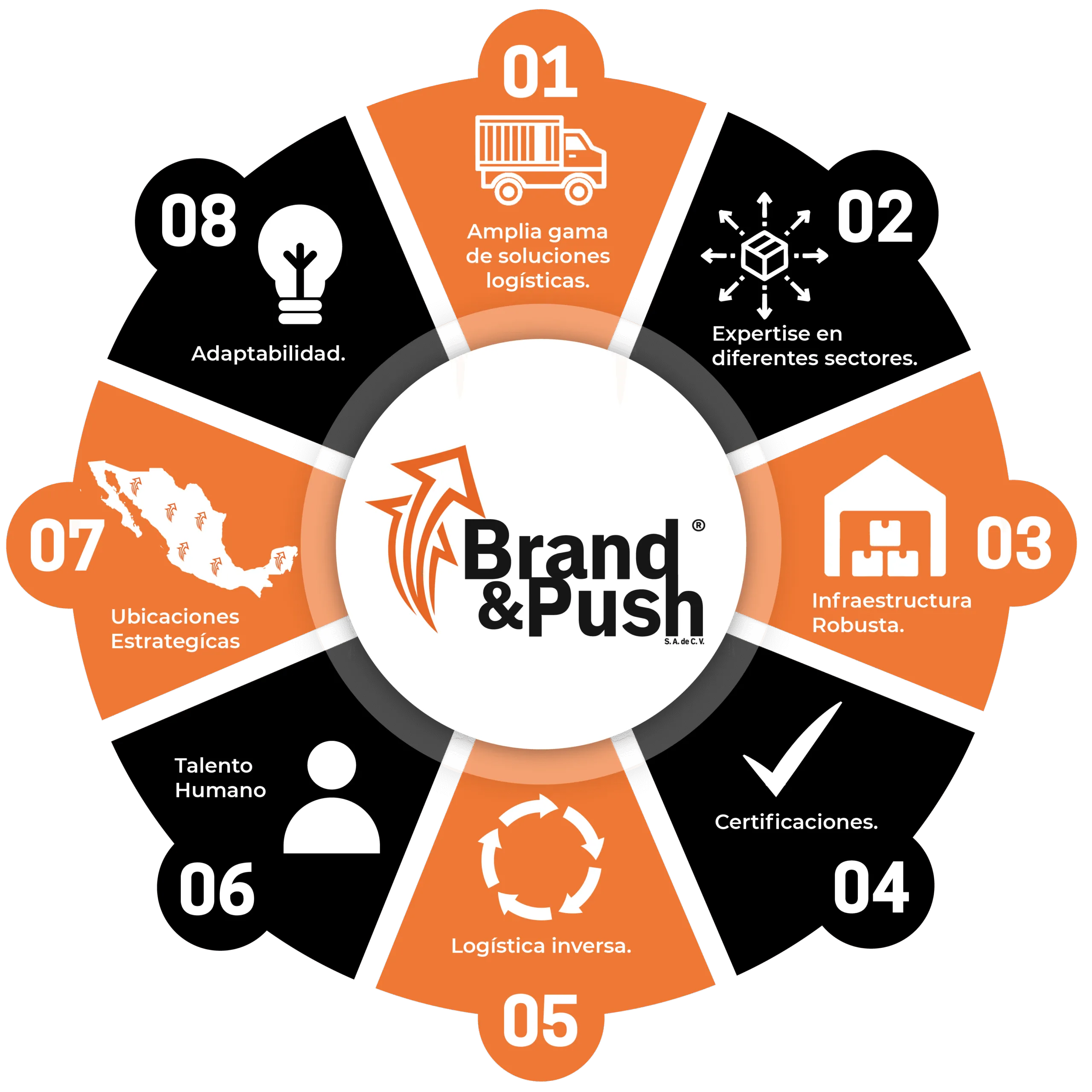 servicios 3pl y cadena de suministro brand and push